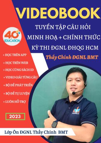 Tuyển tập câu hỏi minh họa chính thức kỳ thi ĐGNL ĐH quốc gia Hồ Chí Minh